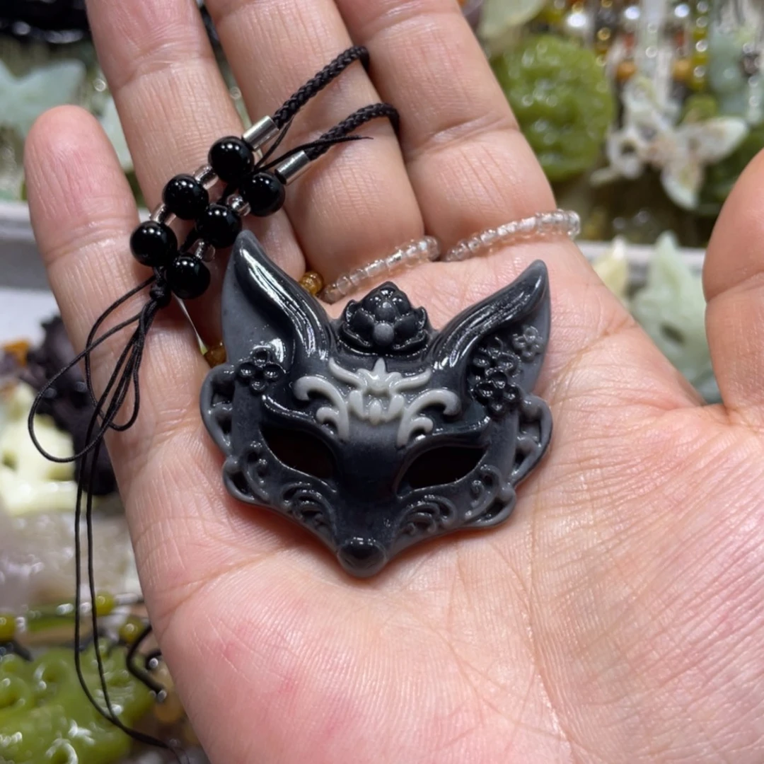 【闪购商品】岫玉颈饰未镶嵌七*40吊坠