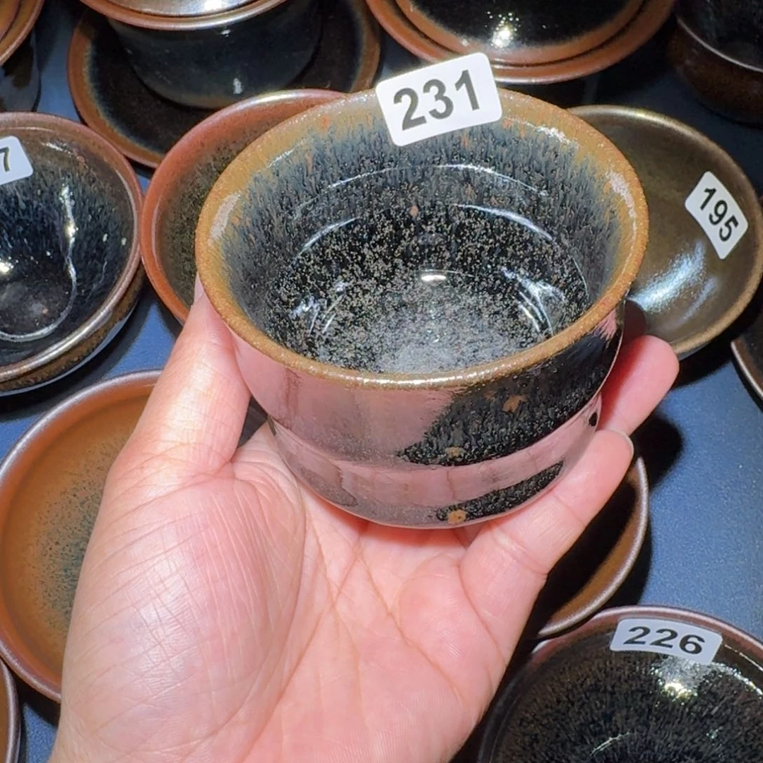向***9小雨茶盏，手工柴烧