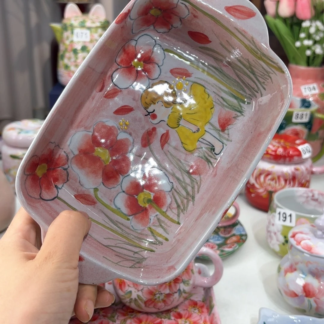 景德镇手绘高温釉下彩陶瓷茶具