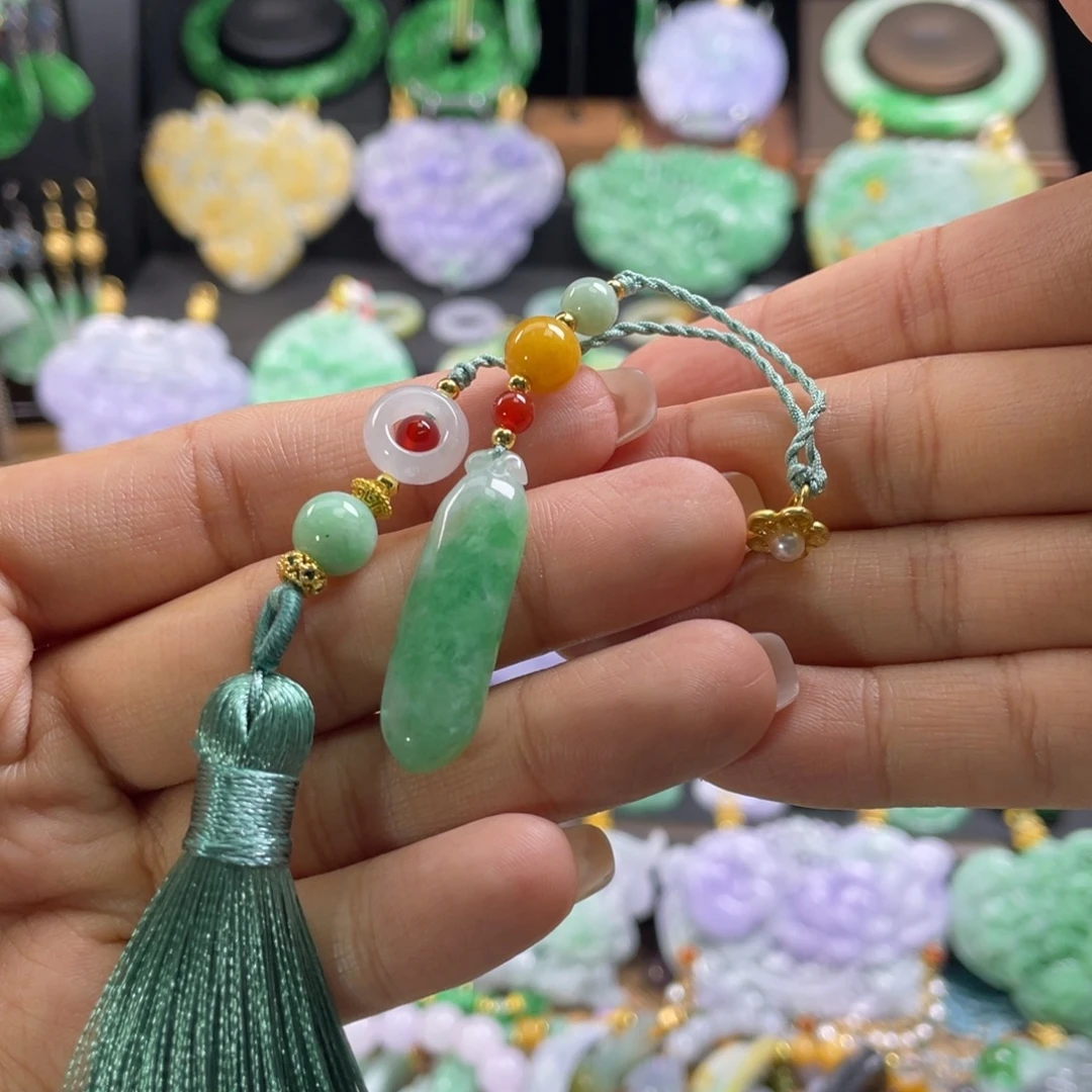 翡翠未镶嵌挂件代编织