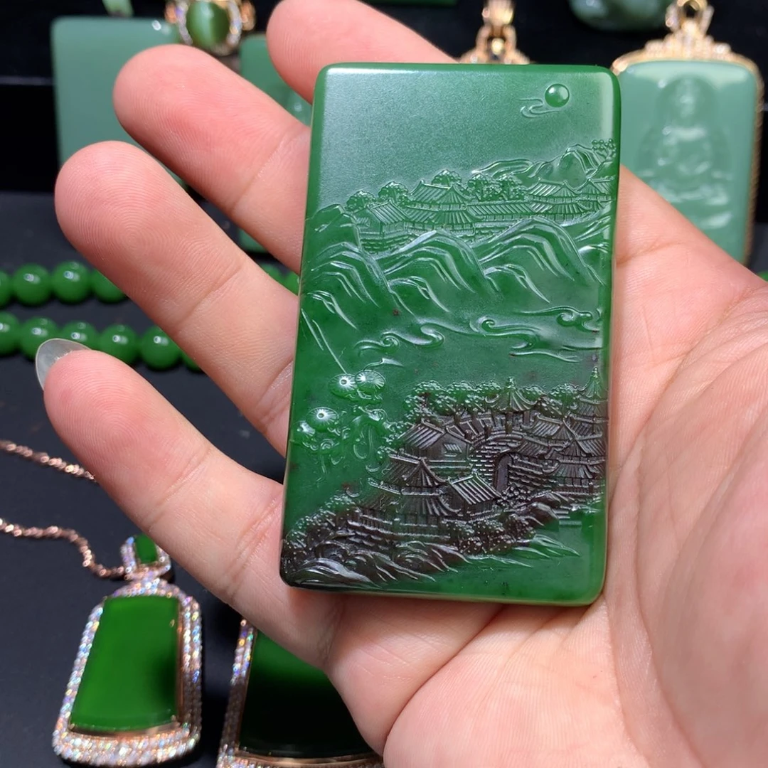 和田玉未镶嵌颈饰随***A