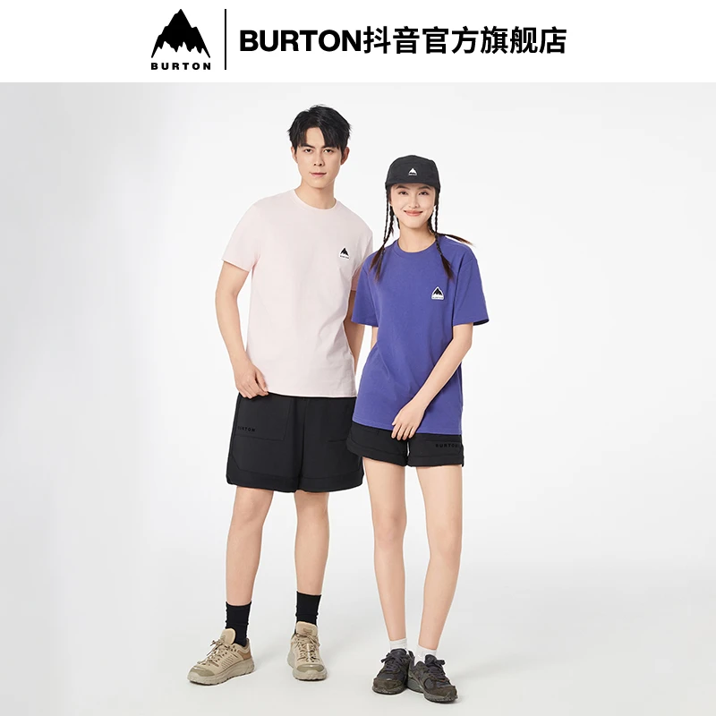 BURTON伯顿夏日户外夏款新男女BASIC短袖T恤运动透气徒步衣服