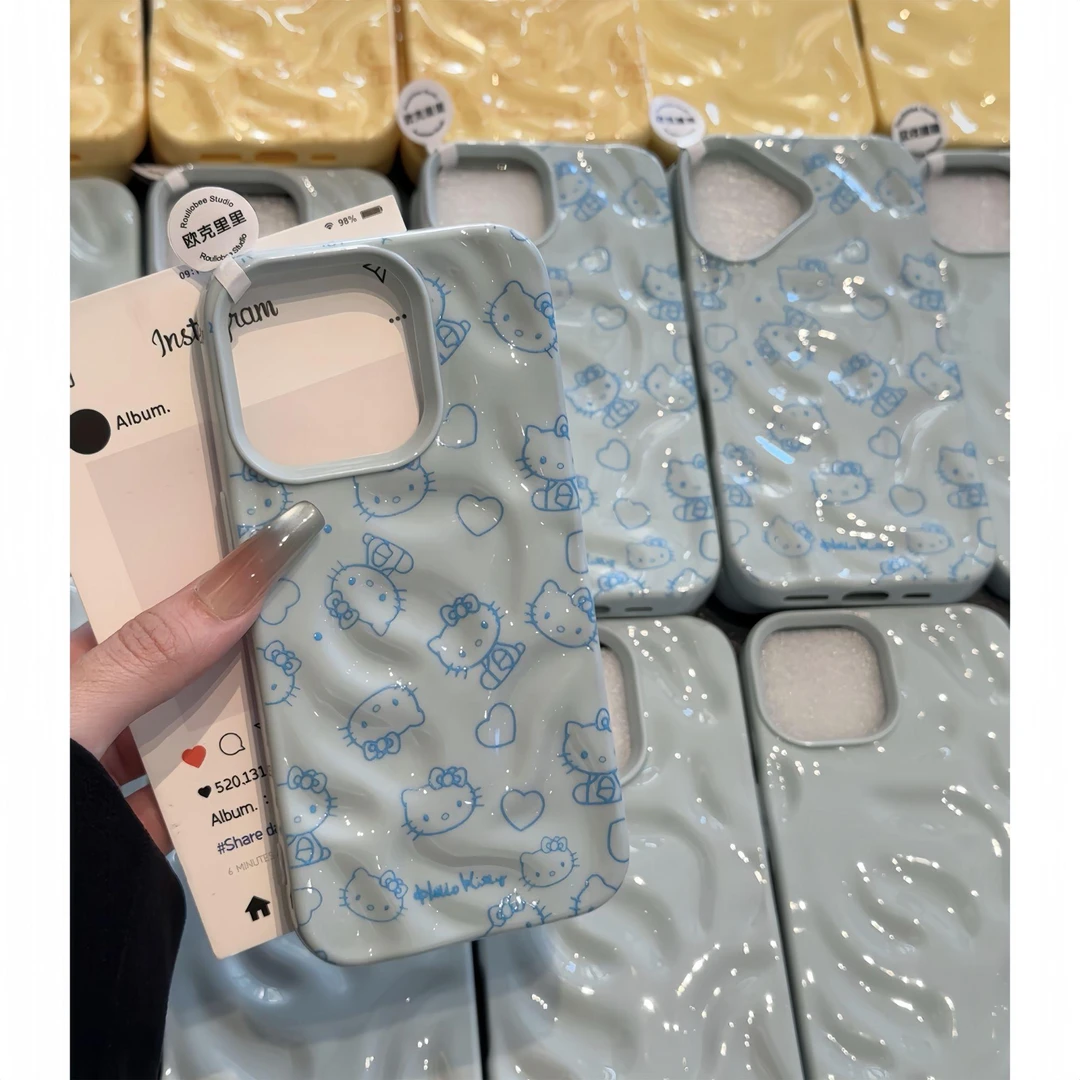 壳望线条KT褶皱壳适用于苹果iPhone15手机壳16新款14Pro防摔16