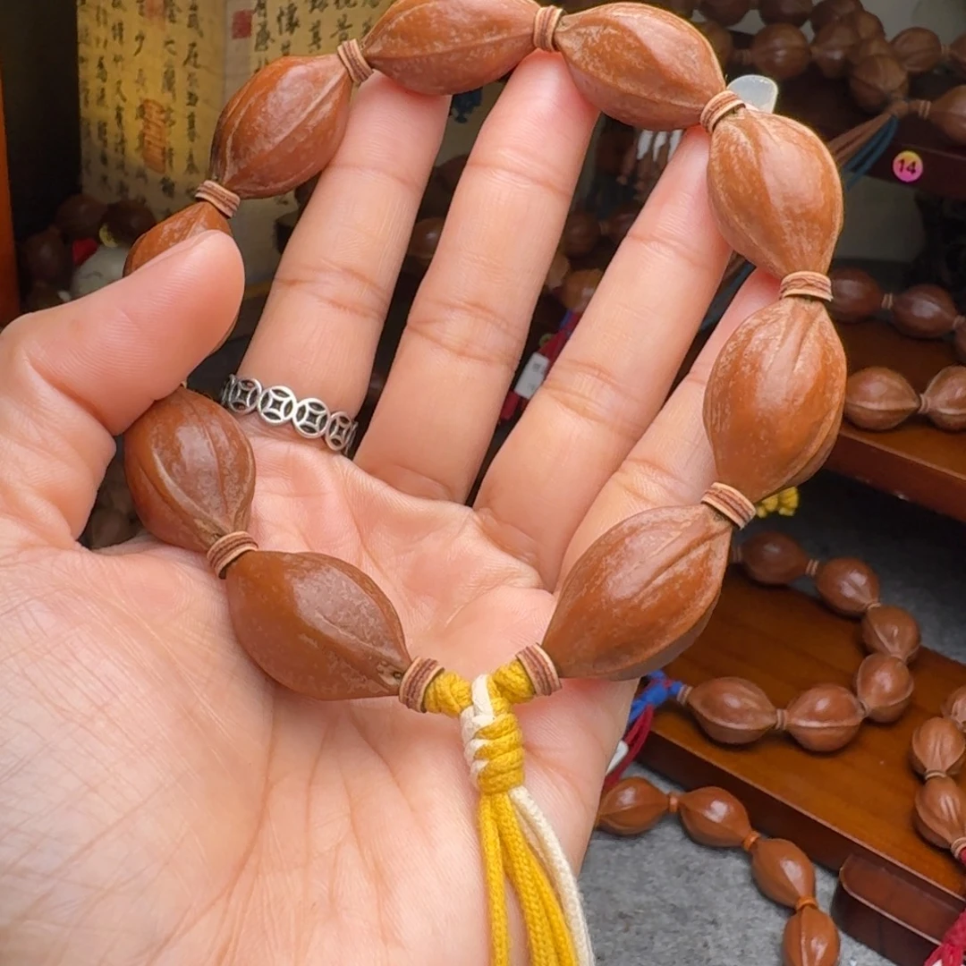 橄榄核手串17/29小尺寸 老核原皮 梅林铁核