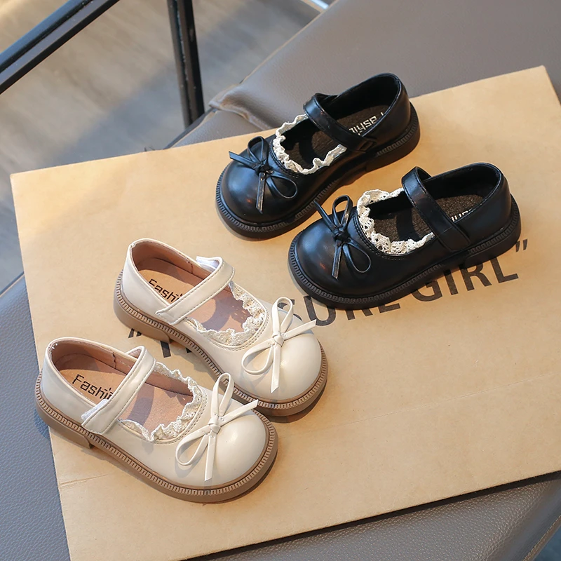 女童小皮鞋2025春秋新款儿童洛丽塔公主鞋女孩英伦风时尚软底单鞋