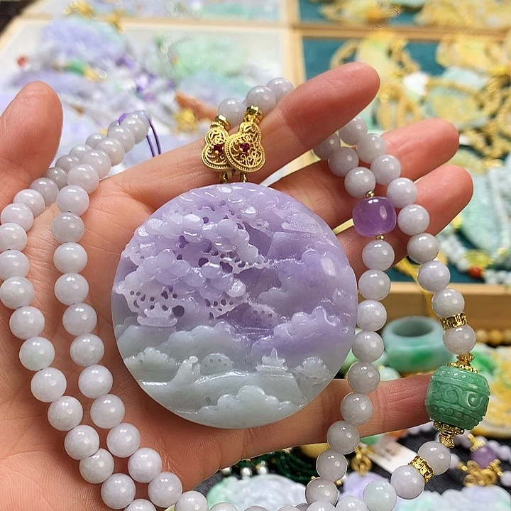 翡翠颈饰未镶嵌吊坠