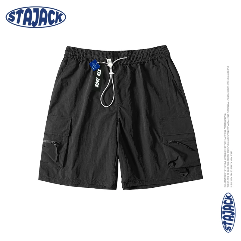 STA JACK美式潮牌机能工装短裤男夏季薄款宽松百搭休闲运动五分裤