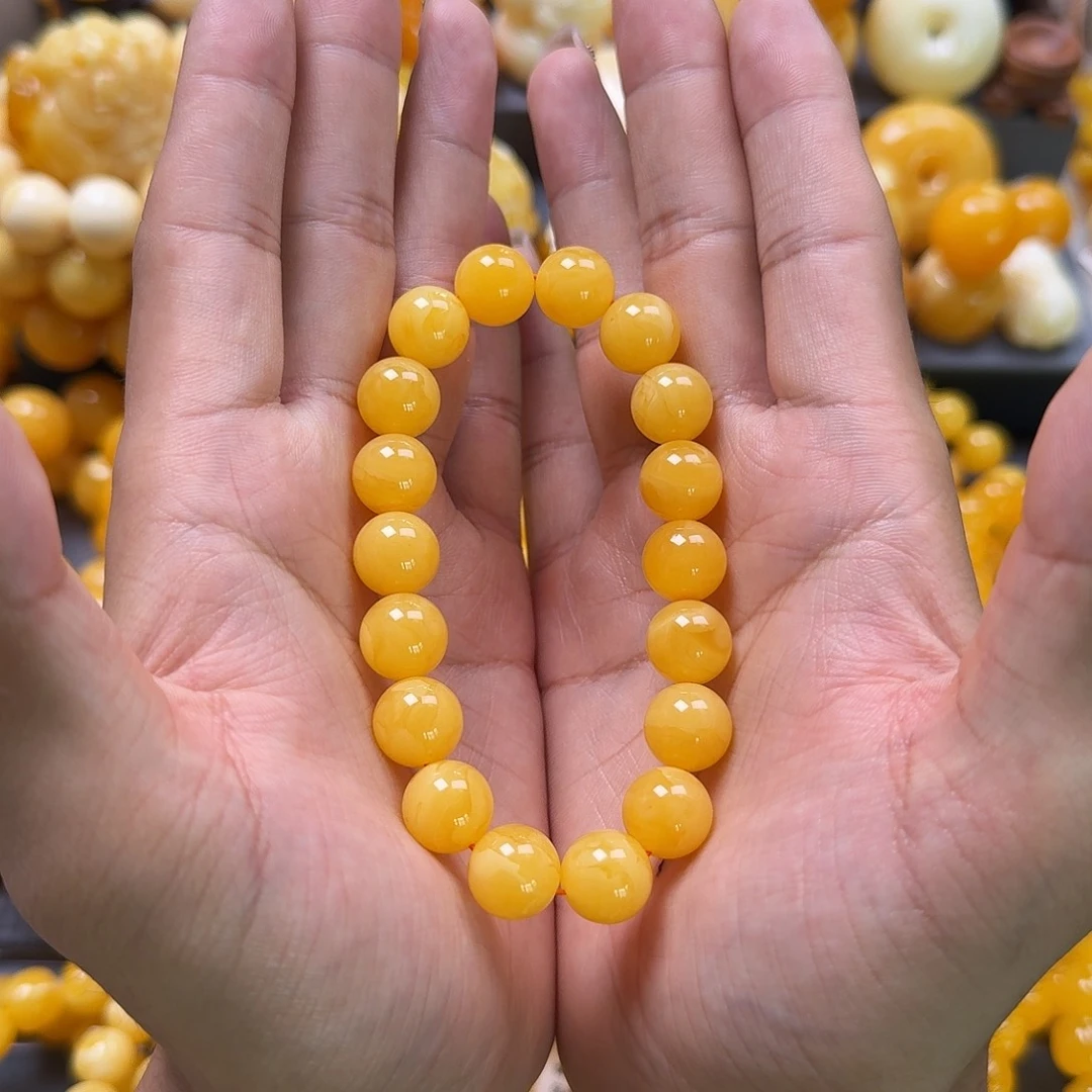 未镶嵌蜜蜡珠宝奇石同料12mm