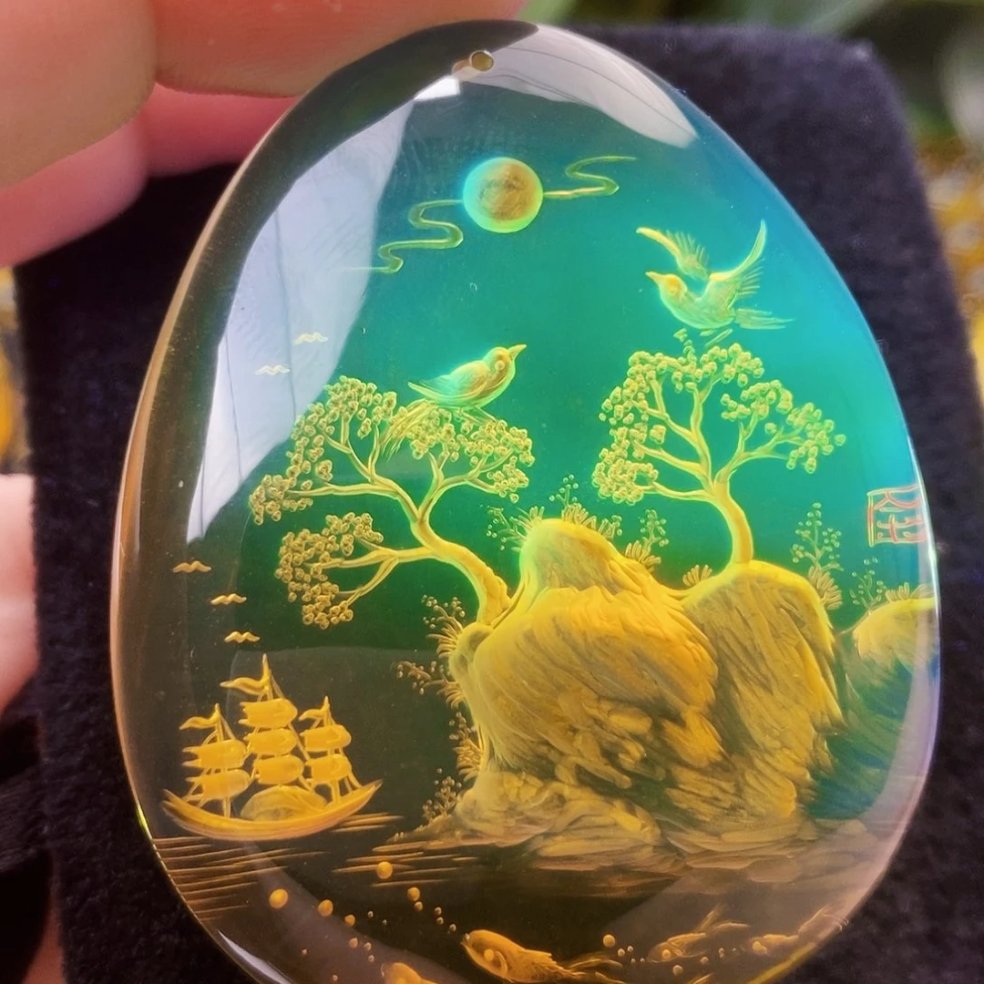 【闪购商品】蓝珀吊坠(不含链)未镶嵌