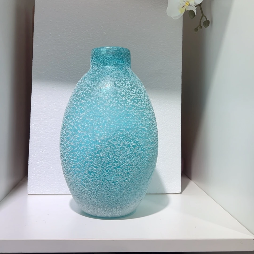 琉璃纯手工制作工艺品高27，内口径5