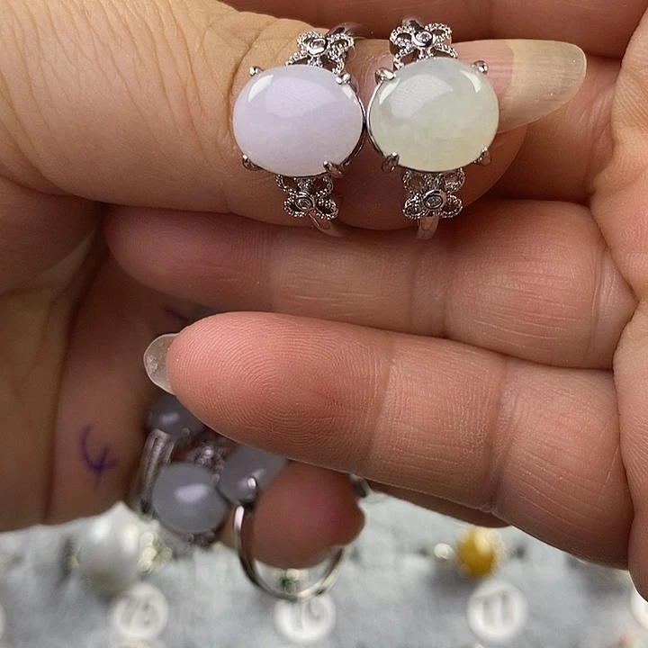 未镶嵌戒指翡翠李*珍缅甸