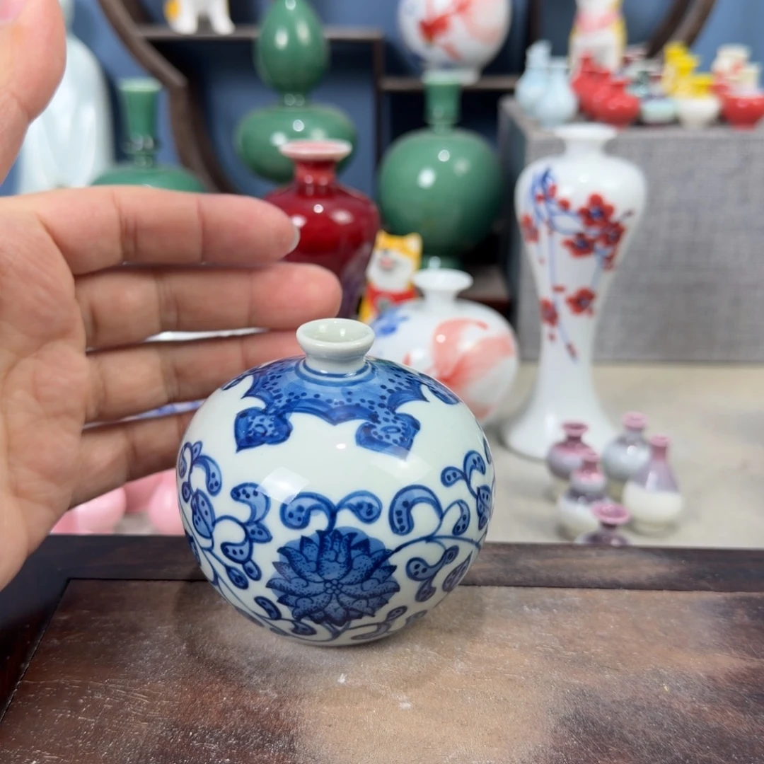 陶瓷手工小花器摆件