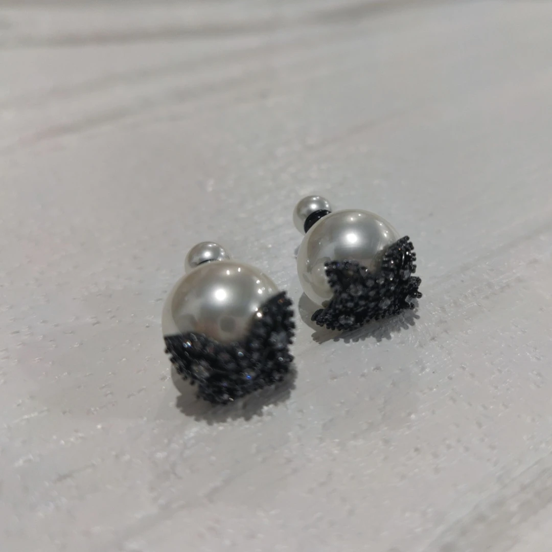 铜合金仿珍珠耳饰 【雨桐轻奢饰品】设计款珍珠耳环YT00142