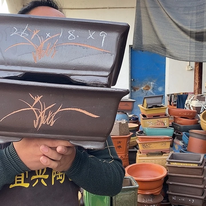 紫砂花盆宜兴紫砂