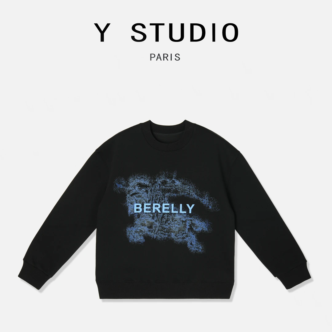 【大妮专属】（网络世界）2024早秋时尚百搭设计重工新款简约圆领卫衣