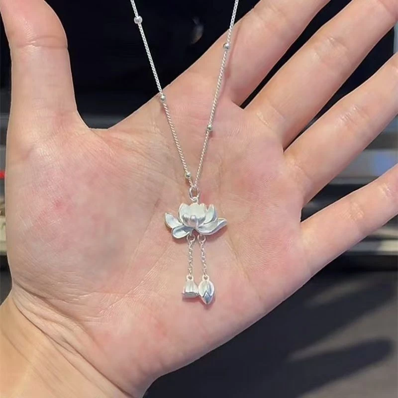 【清仓专属】新中式莲花项链S08