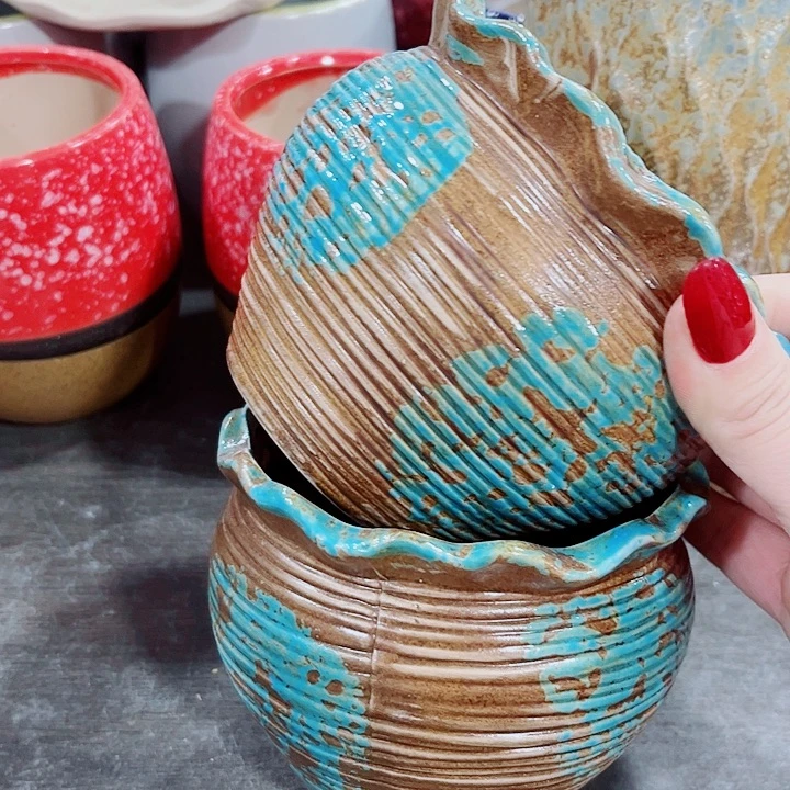 多肉陶瓷花盆满10元包邮