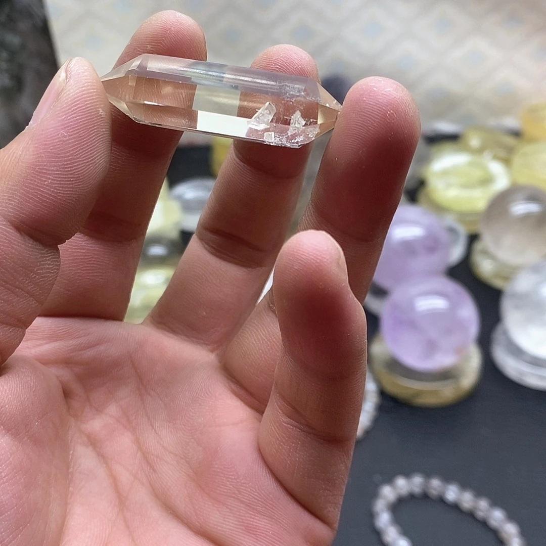 发***康未镶嵌珠宝半成品水晶44水晶石