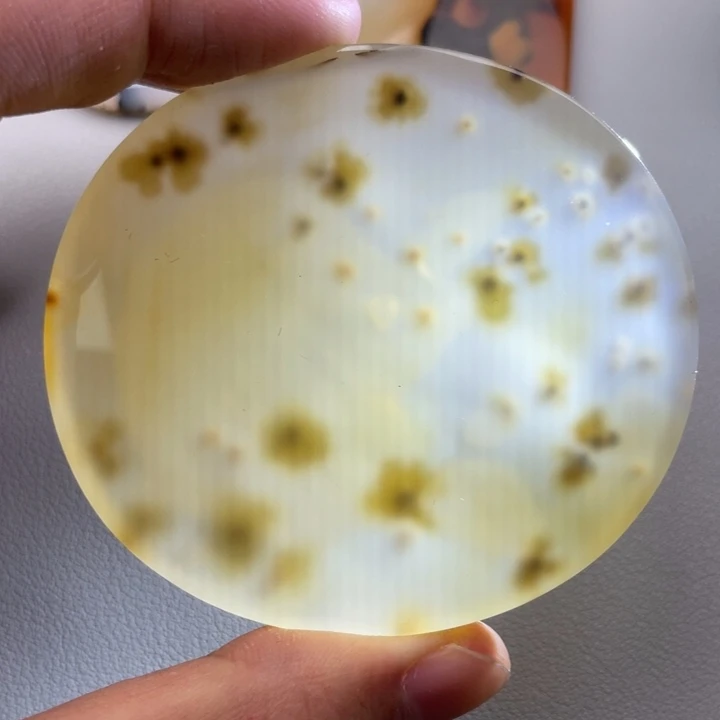 玛瑙/玉髓颈饰未镶嵌石***饼