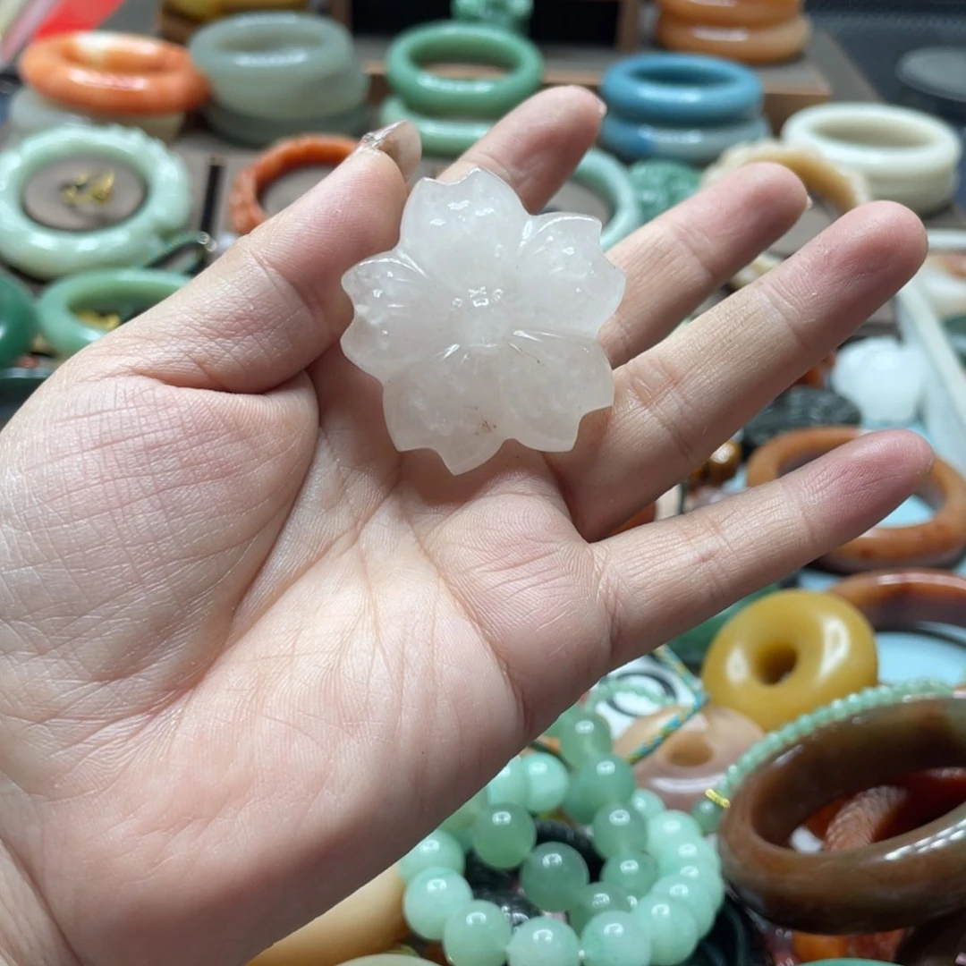 石英质玉手镯合金蓝**羽