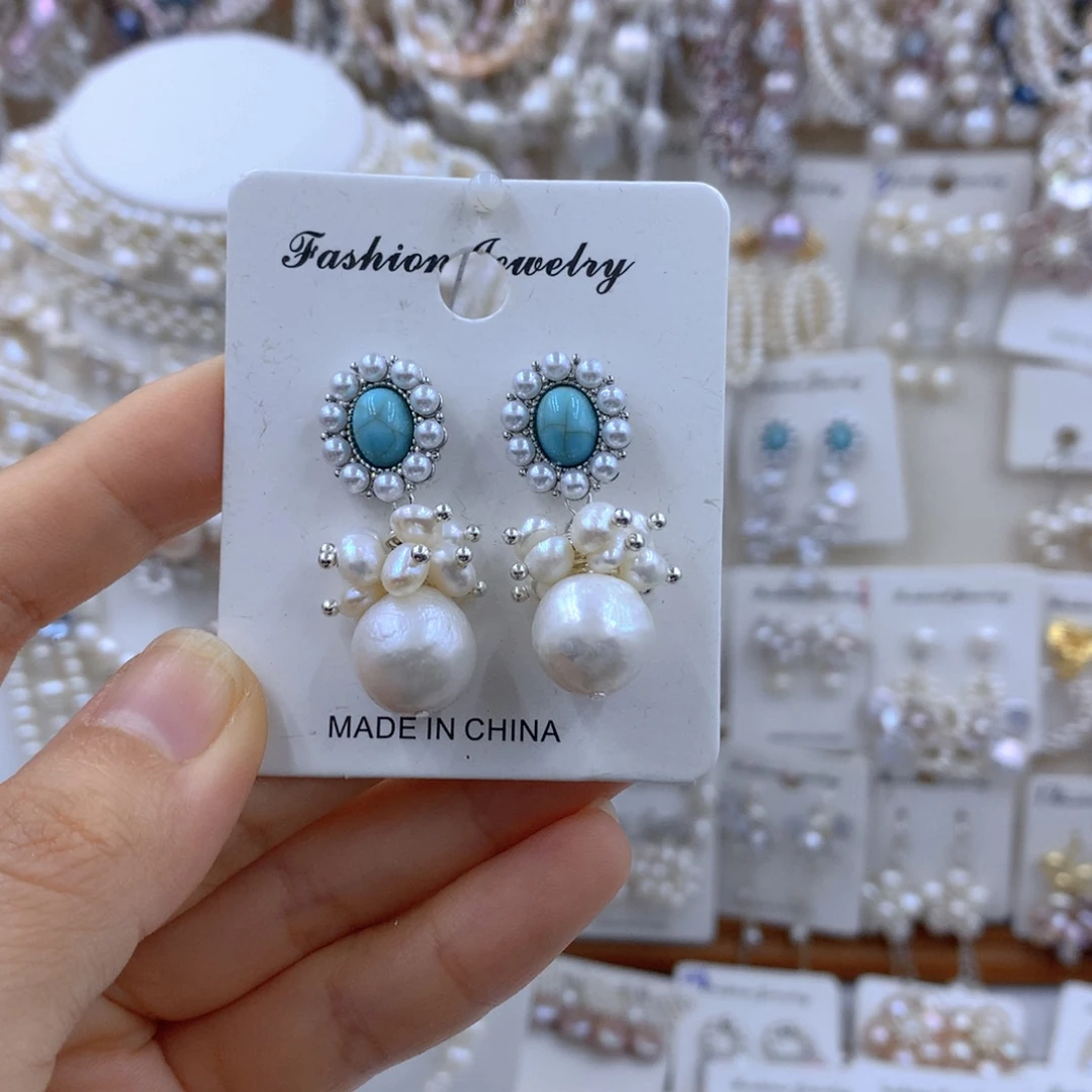 银S925镶嵌项链耳饰淡水珍珠