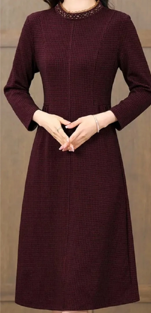 【妙莱 千鸟格】春季新款小众轻奢高级连衣裙