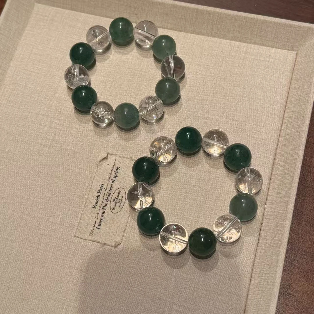 绿草莓晶白阿塞水晶手串手链 多样性发其一W1096