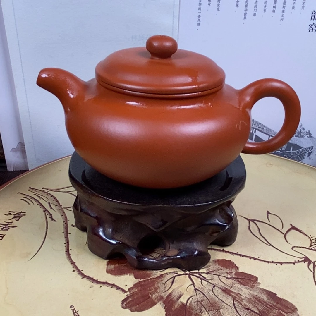 紫砂茶壶 赵庄朱泥260