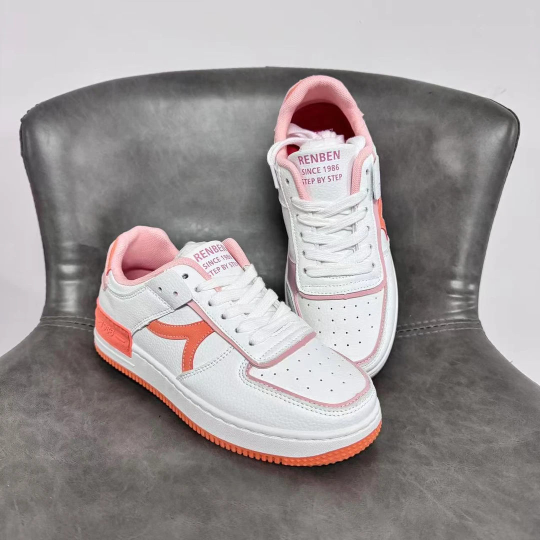 【断码福利】潮流时尚简约百搭厚底帆布鞋板鞋1WCB010221白桔