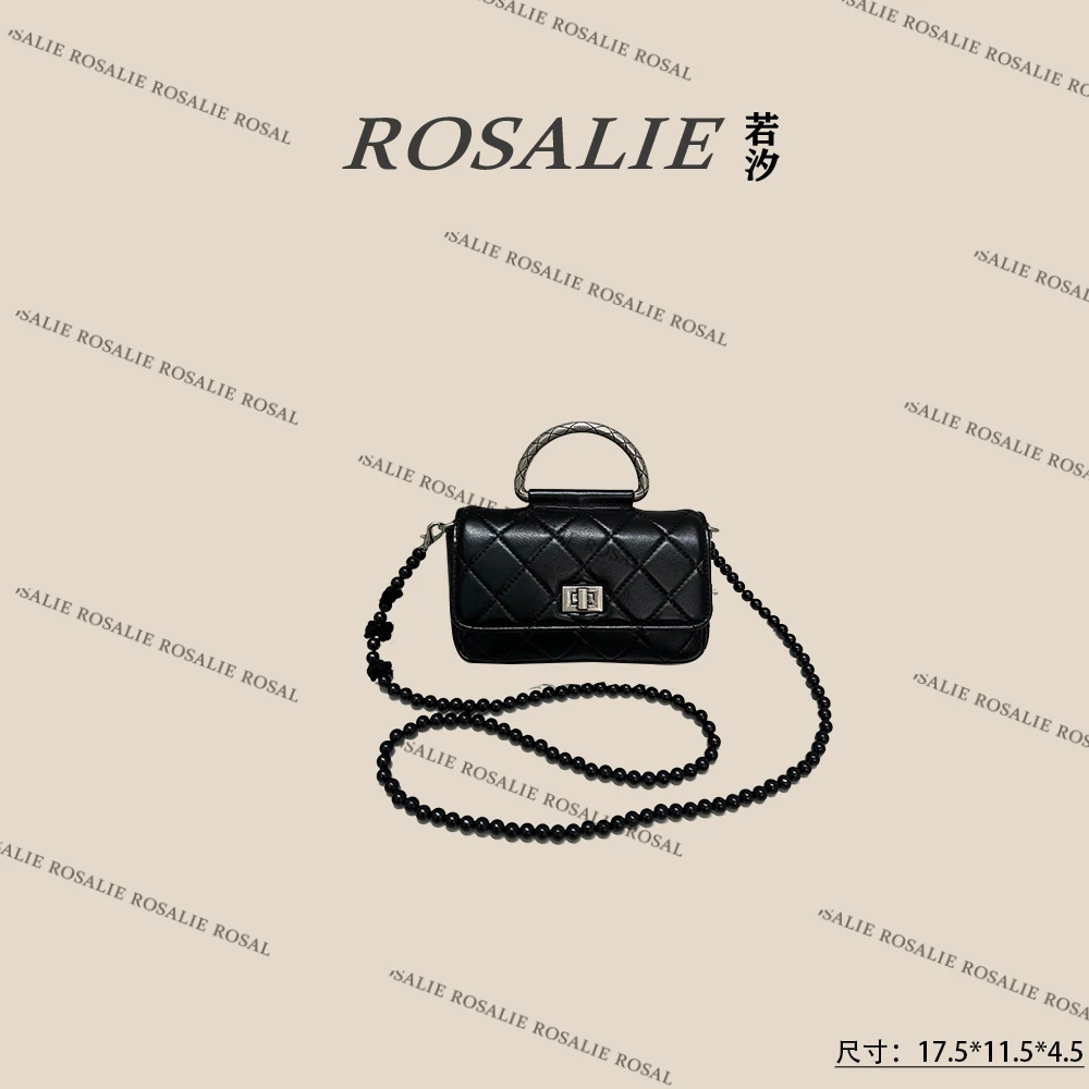 【若汐Rosalie】ZT-D7151-贝母黑轻奢时尚气质百搭女士包包