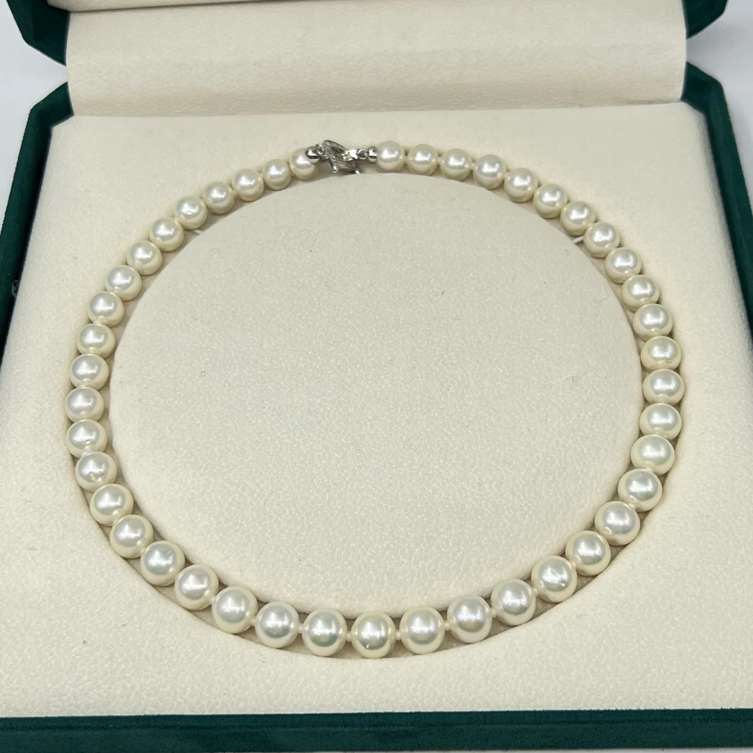 X685【真珠佳人】S925银淡水珍珠项链8-9mm