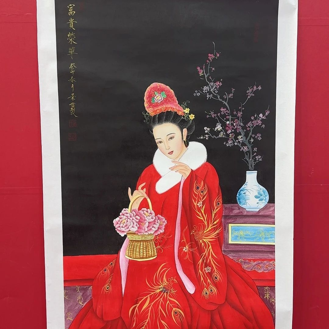 情***胧中国红 美女 八平