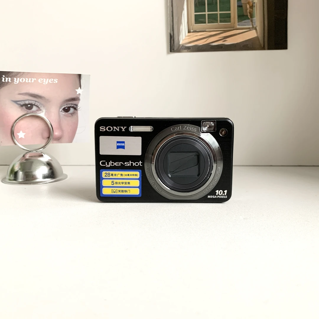 9新 Sony/索尼 w170黑色 1000万像素5倍变焦 人像柔白奶油肌质感