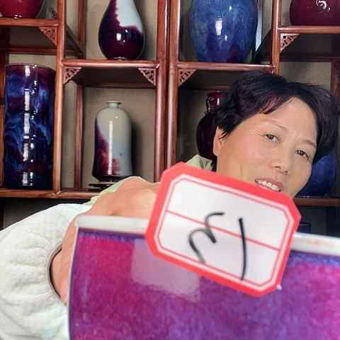 瓷片纸***向钧瓷手工艺品杯子