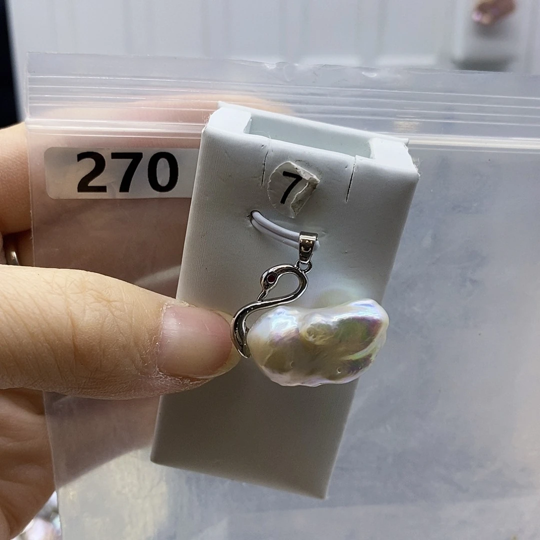 颈饰合金淡水珍珠