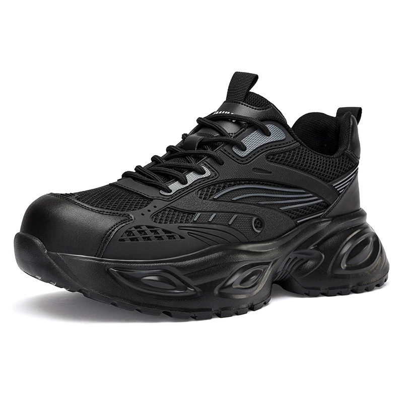 新款绝缘6KV防砸防臭劳保鞋潮流老爹鞋时尚百搭车间劳保鞋女