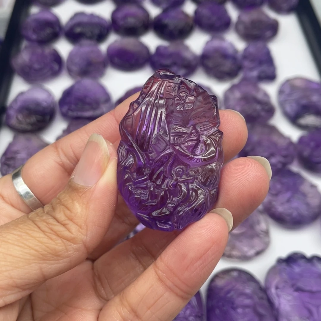 水晶吊坠(不含链)银S925镶嵌橘****.