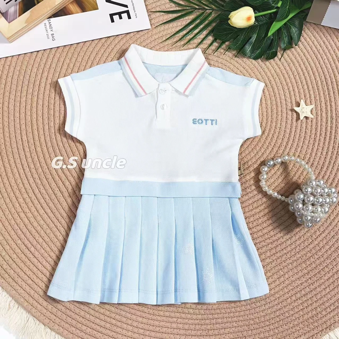 【天蓝椰冰】Z095夏季女童可爱休闲连衣裙