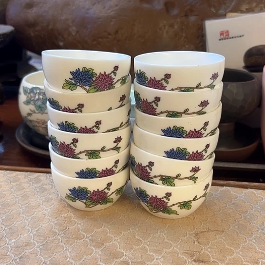 现代陶瓷单杯陶瓷杯子微瑕12个