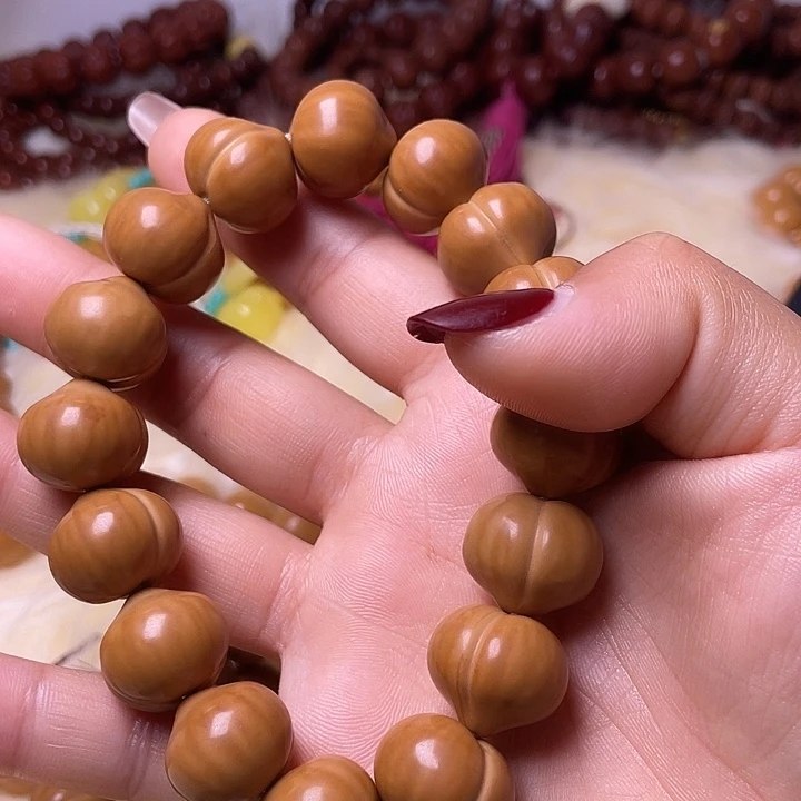 好****手串猴头核桃17尺寸镜面柯基屁桃手持全品无暇