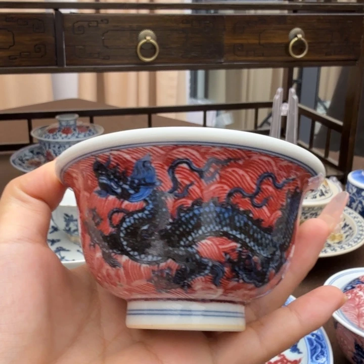 摆件景德镇陶瓷杯杯杯