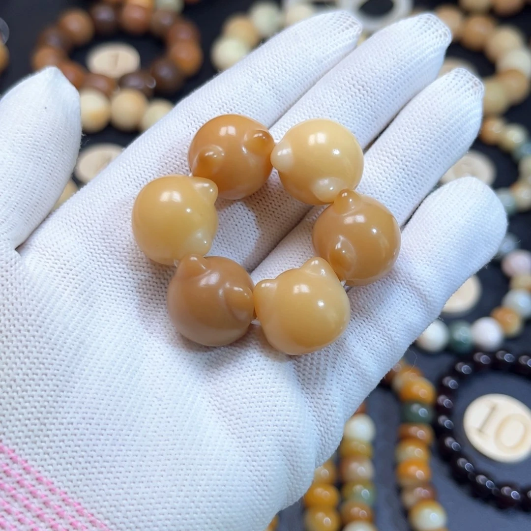 菩提根/象牙果吊坠微瑕奶呼猫头卡18