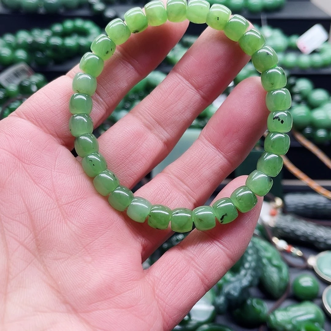 和田玉（碧玉）未镶嵌手链