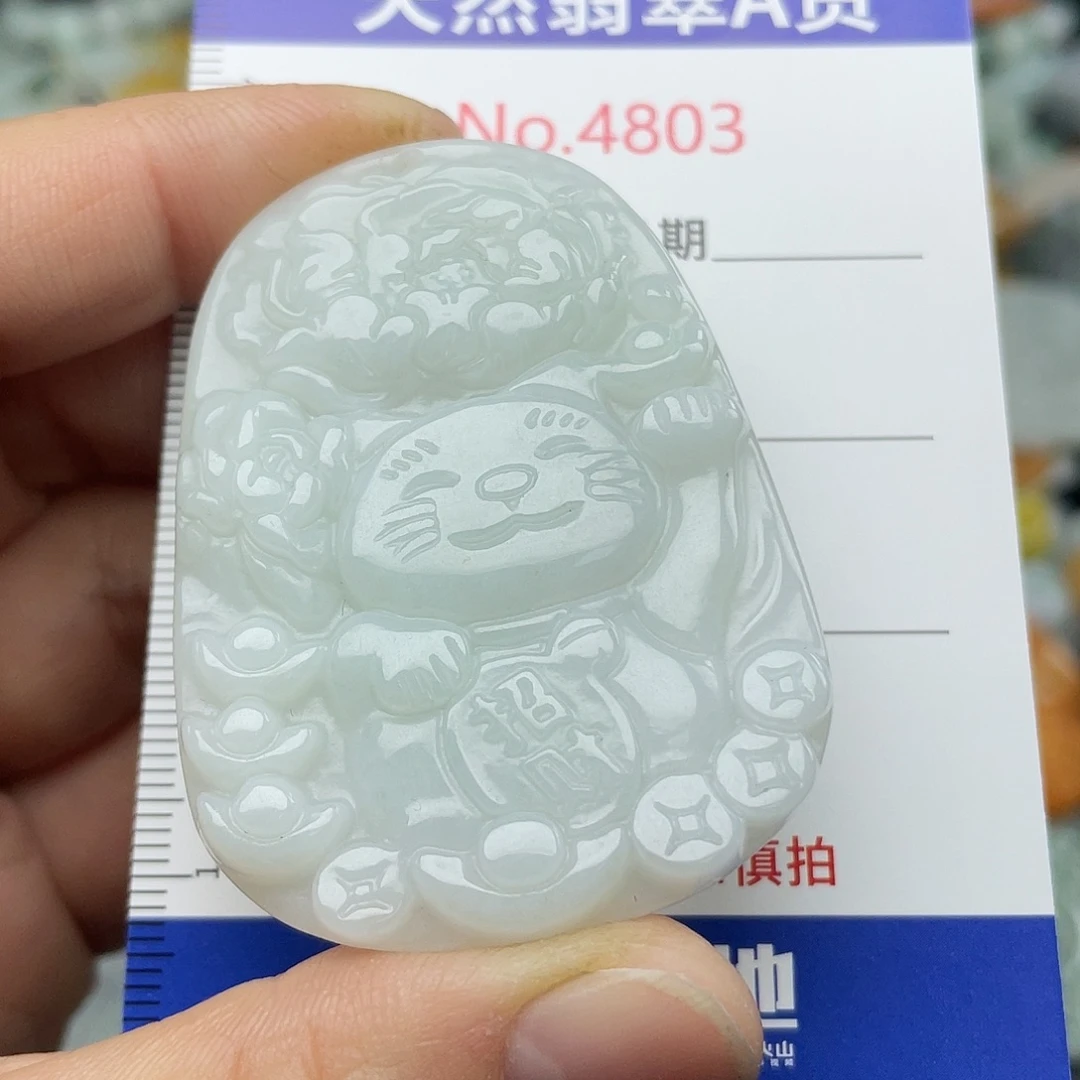 翡翠未镶嵌挂件4803