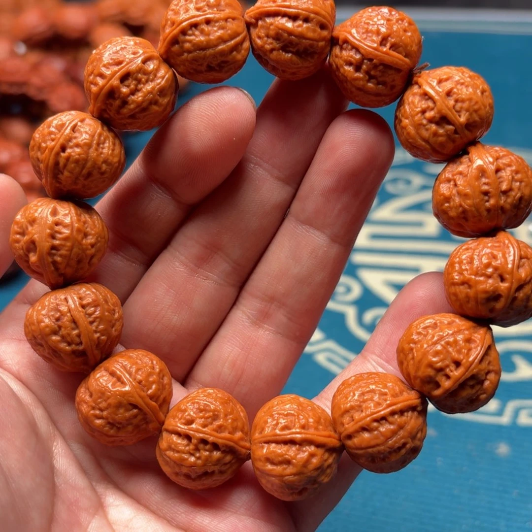 文玩核桃手串桃心元宝