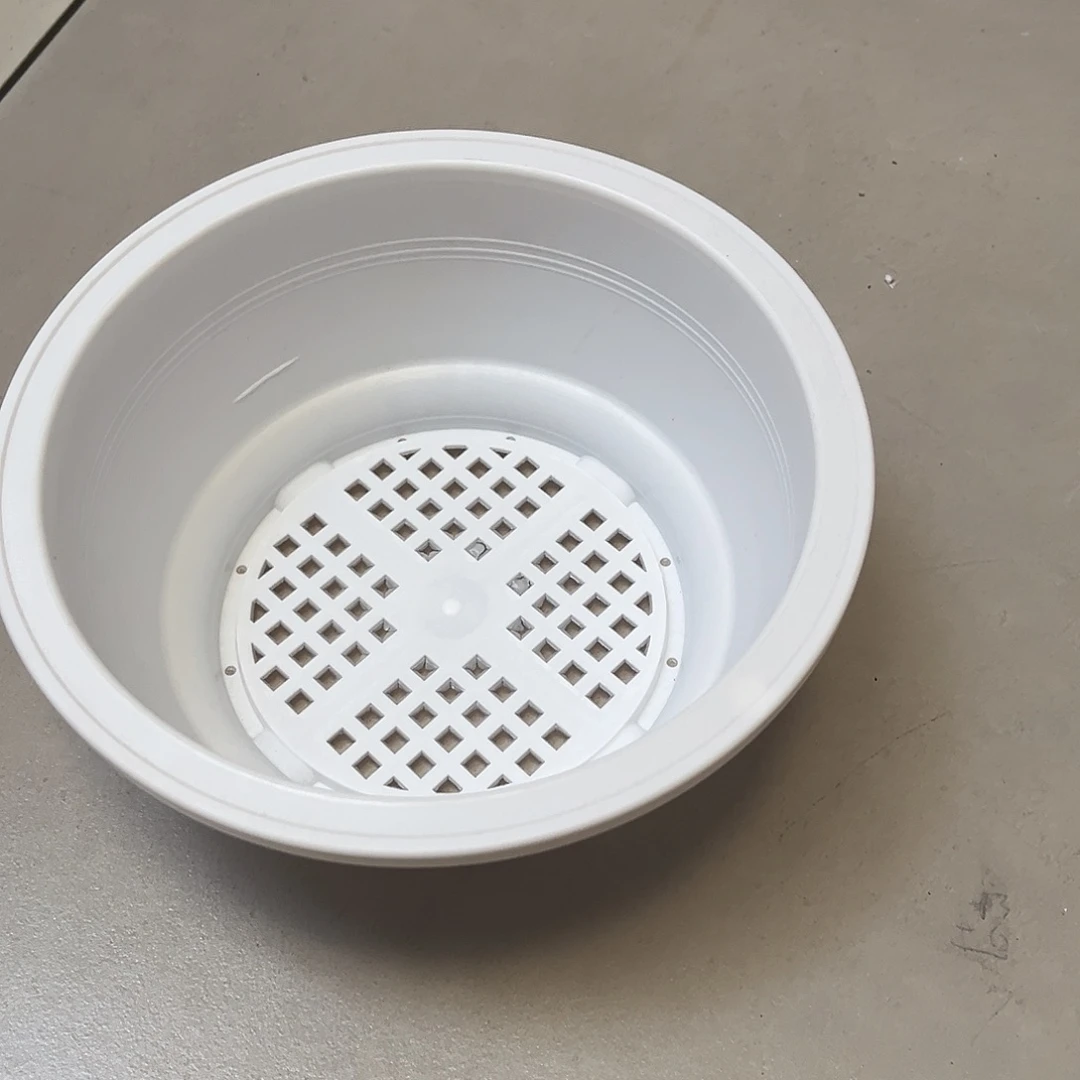 韩盆口20高8白盆12个无托