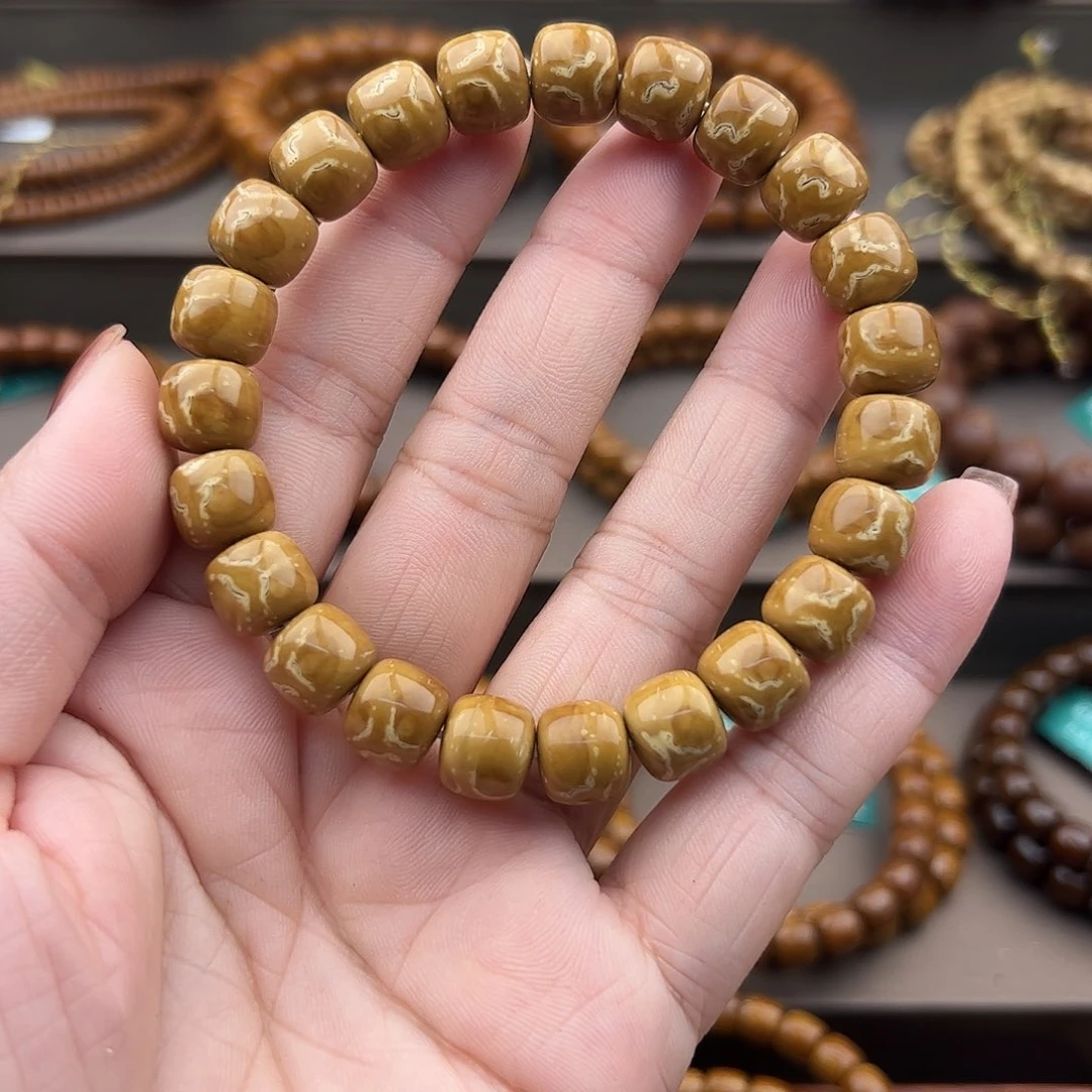 手串紫金鼠10➕实心老型花鼠