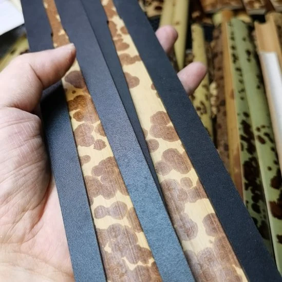 扇子绿春扇料一对