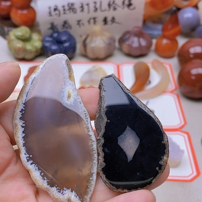 【闪购商品】未镶嵌玛瑙/玉髓珠宝半成品晴****)