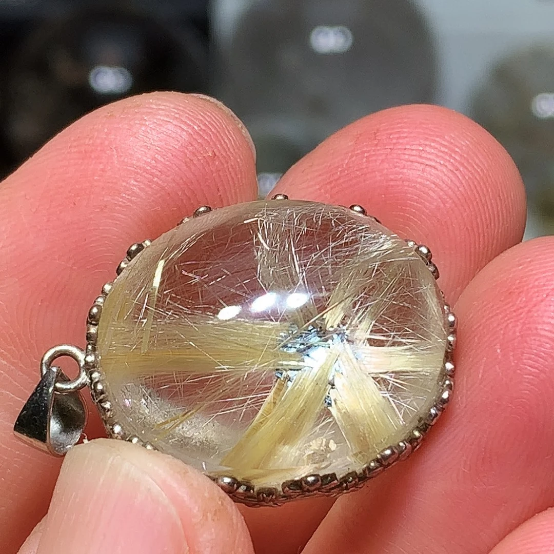 水晶珠宝半成品银S925镶嵌定制款